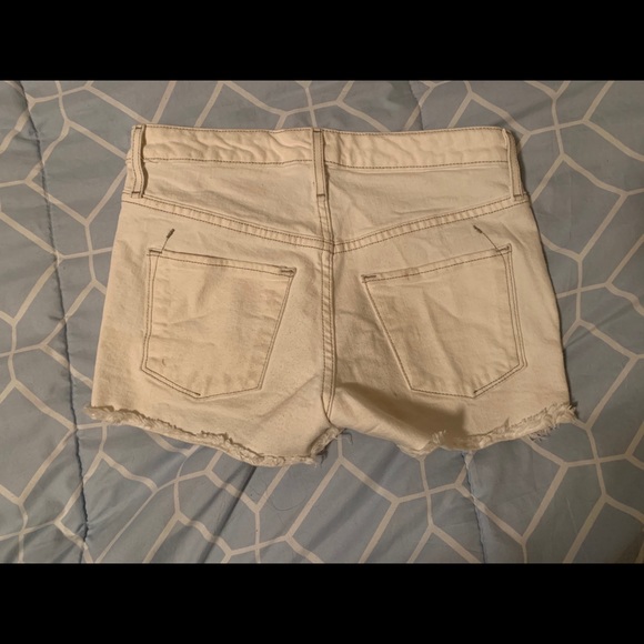 White Jean Shorts - Picture 2 of 2